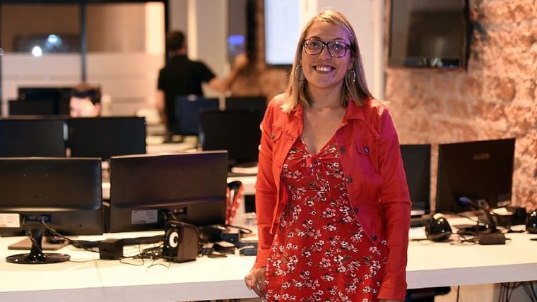 Graciela Morales el año pasado, en la redacción de MDZ.