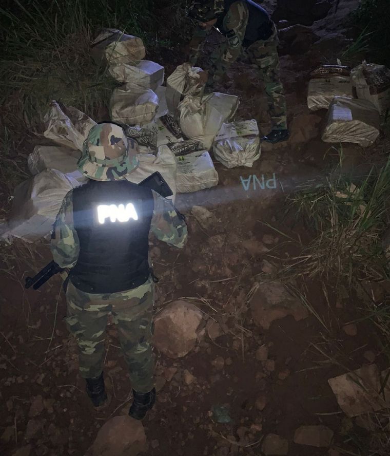 Prefectura trabajando sobre el descubrimiento Foto: Prefectura Naval Argentina