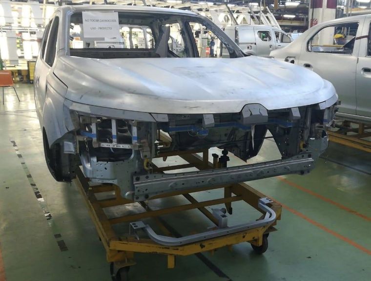 La carrocería de la primera Renault Alaskan argentina.
