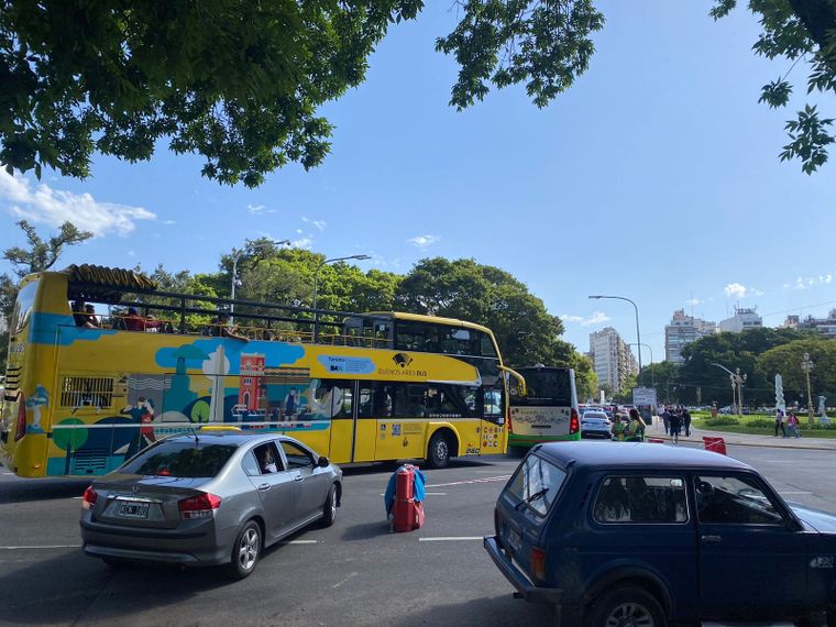 El caos vehicular fue una de las postales de la previa del debate Foto: Milagros Moreni/MDZ