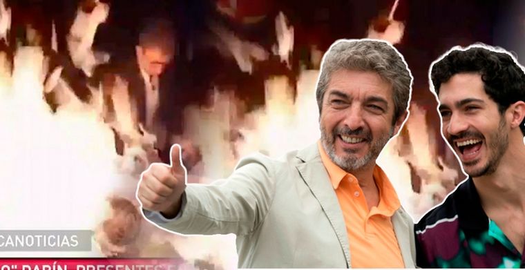 Ricardo y El Chino Darín, testigos de lo que pudo ser una tragedia en vivo.