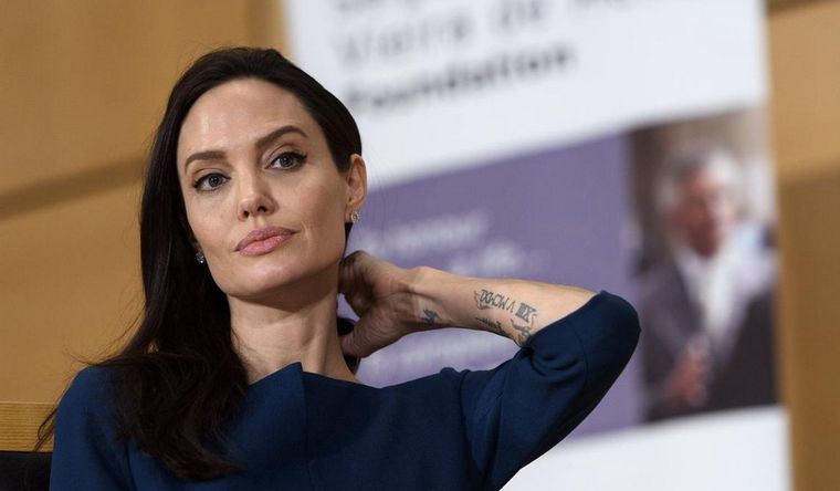 Jolie no se calló nada, respecto de lo que sucede en Gaza. Foto: Efe.