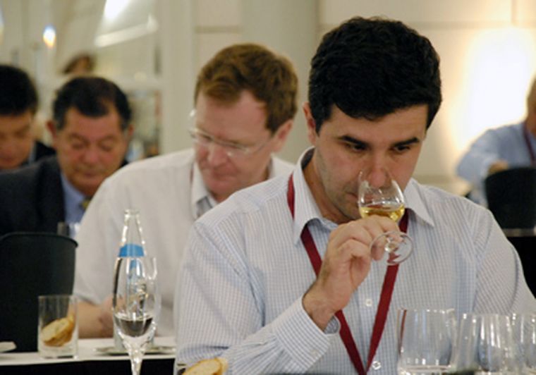 Degustadores internacionales cataron los vinos de 20 países en el Hyatt. Foto: Marcelo Ruiz / MDZ