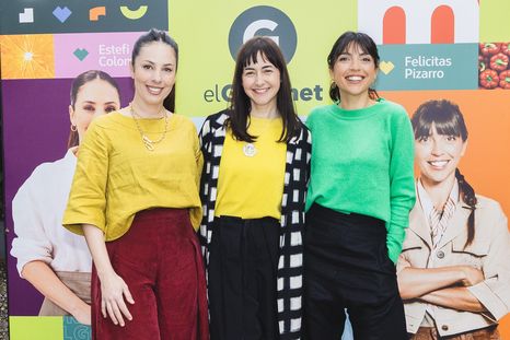 Estefi Colombo, Ximena Sáenz y Felicitas Pizarro en la presentación de la nueva programación de El Gourmet. Estefi Colombo, Ximena Sáenz y Felicitas Pizarro en la presentación de la nueva programación de El Gourmet.