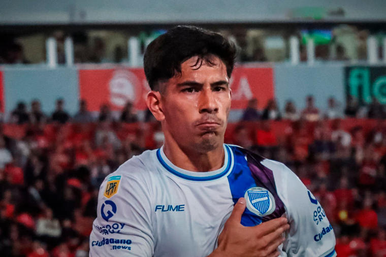 Salo grita un nuevo tanto: tiene 3 en los últimos 5 juegos. Foto: Prensa Godoy Cruz