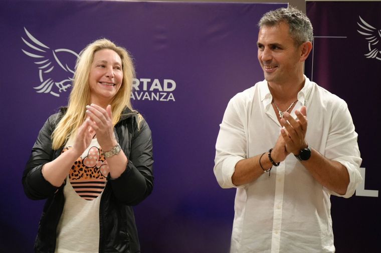 Karina Milei y Martín Menem, las autoridades partidarias de La Libertad Avanza Nacional, desembarcarán en Mar del Plata el próximo lunes. Foto: Prensa La Libertad Avanza