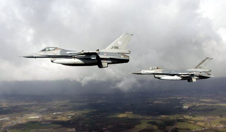 cazas Rusia Aviones de Rusia fueron destruidos, en los alrededores de Moscú. Foto: Dpa.
