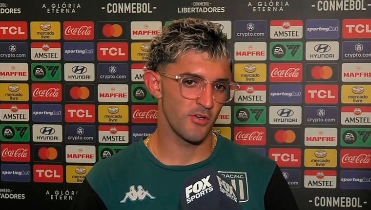 Martirena habló tras el triunfazo de Racing en Brasil ante Fortaleza Foto: Captura Fox Sports