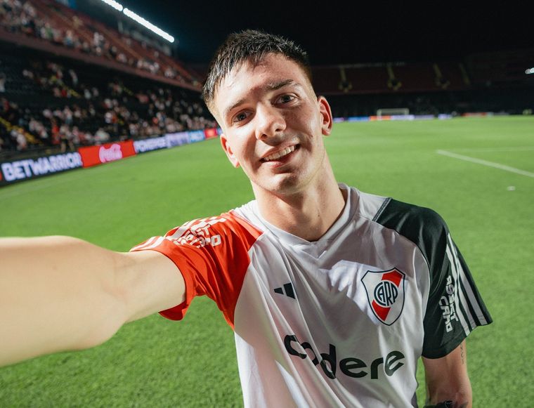 El juvenil fue elegido como la figura del partido. Foto: River Plate