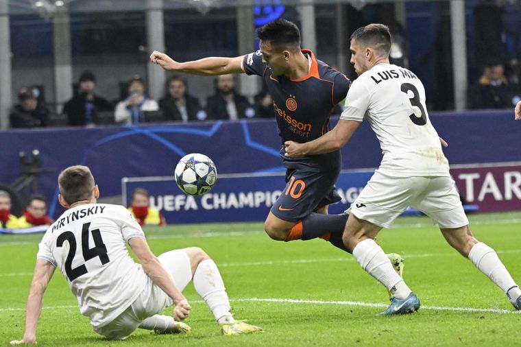 Lautaro Martínez abrió el marcador para el Inter.