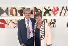 Caputo y Georgieva se encontraron en Río de Janeiro. Foto: Noticias Argentinas