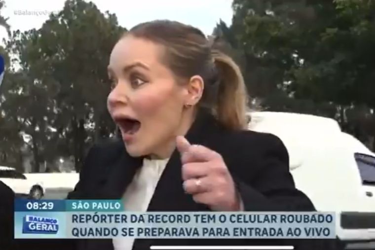 El terror de una periodista que se volvió viral.&nbsp;