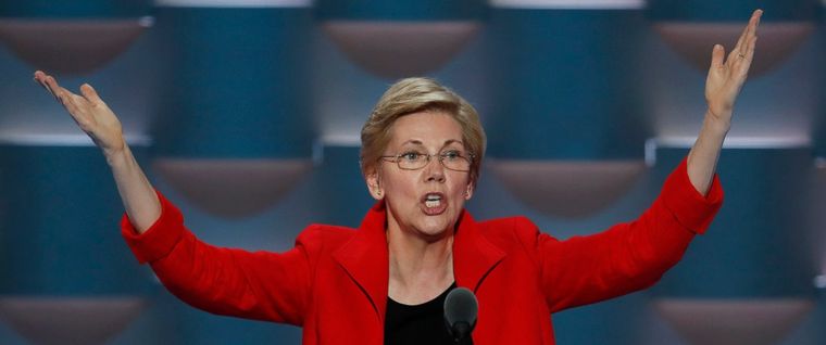 la senadora del Partido demócrata, Elizabeth Warren. Foto: Los Angeles Times la senadora del Partido demócrata, Elizabeth Warren. Foto: Los Angeles Times