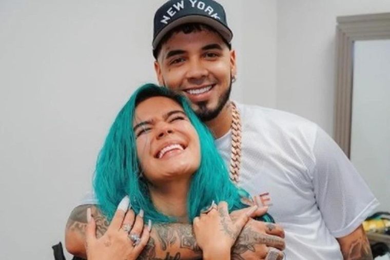 KAROL G Y ANUEL AA LOS ARTISTAS TERMINARON SU RELACIÓN EN MARZO DEL 2021. Foto: Infobae