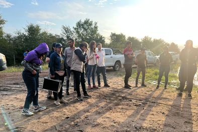 MDZol | Forenses trabajan en la chanchería de los Sena para confirmar que los huesos hallados son humanos Foto: MDZ