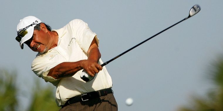 El golfista argentino no pudo hacer pesar la gran última vuelta que hizo en Suiza. Foto: AFP / Archivo