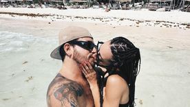 Fede Bal y Flor Díaz, enamoradísimos en Tulum. Foto: Instagram Fede Bal