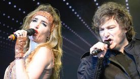 Javier Milei y Fátima Flórez. Javier Milei y Fátima Flórez.