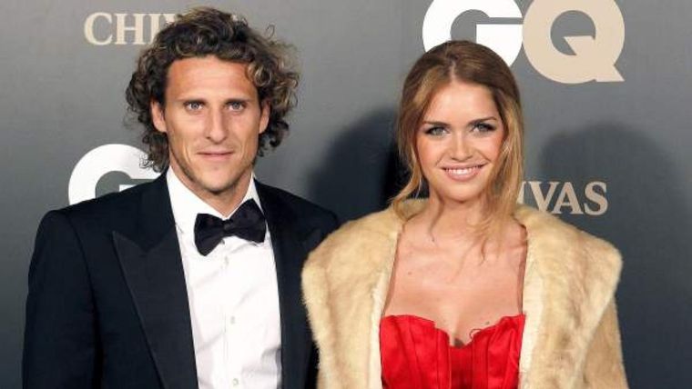 Diego Forlán y Zaira Nara