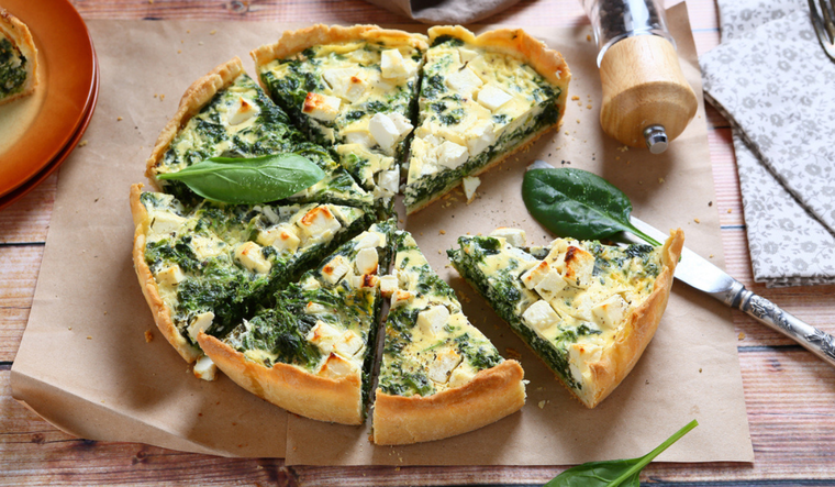 Quiche de espinaca y queso para toda la semana: rica, fácil y nutritiva Foto: Shutterstock