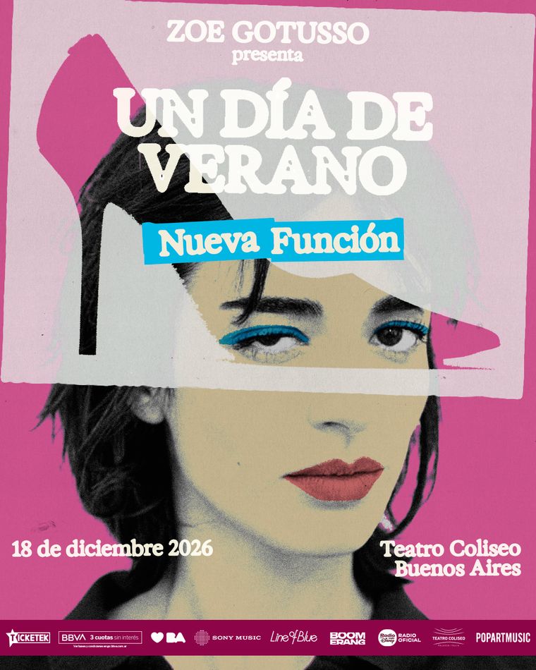 Zoe Gotusso sumó una nueva fecha en Buenos Aires.