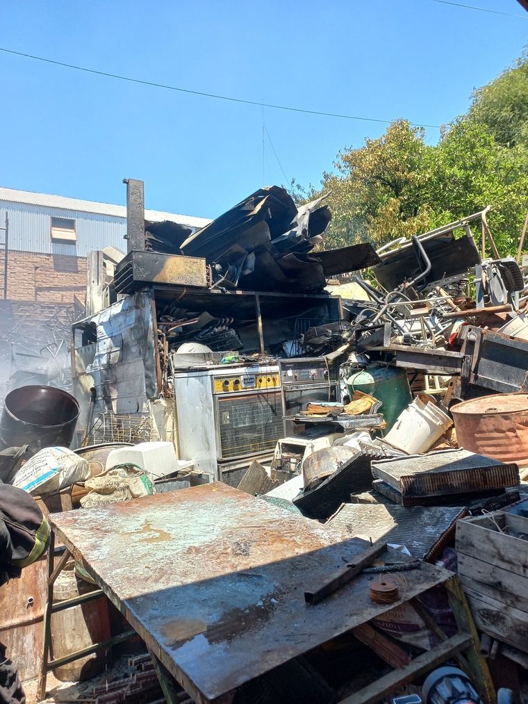 Los daños del incendio. Foto: Emilce Vargas Ferrara/MDZ