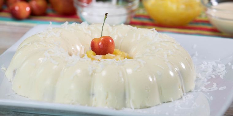 Gelatina de coco Foto: cookpad