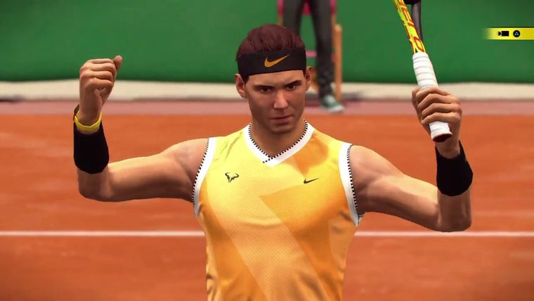 Así luce la versión virtual de Rafa Nadal.