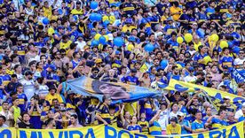 Los hinchas de Boca coparon el Hard Rock Stadium en el partido contra el Benfica. Los hinchas de Boca coparon el Hard Rock Stadium en el partido contra el Benfica.