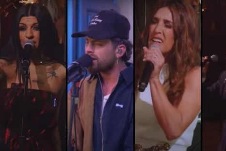 Algunos de los artistas presentes en la conmemoración. Créditos: Captura de pantalla / OLGA Algunos de los artistas presentes en la conmemoración. Créditos: Captura de pantalla / OLGA