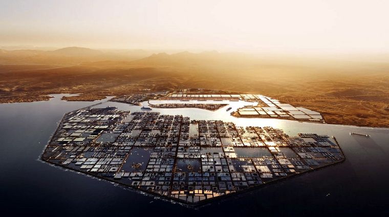 Neom diseña con futurismo y sustentabilidad. Foto: Neom.