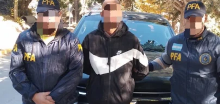 El hombre capturado en Bariloche Foto: NA