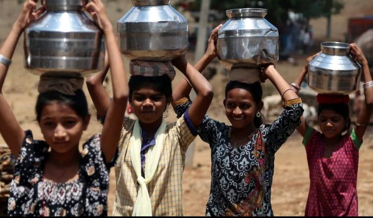 La situación de las infancias preocupa en India. Foto: EFE