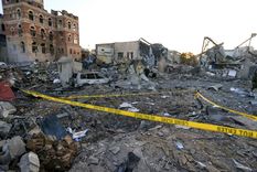 Los ataques norteamericanos a la capital de Yamen. Foto: AFP