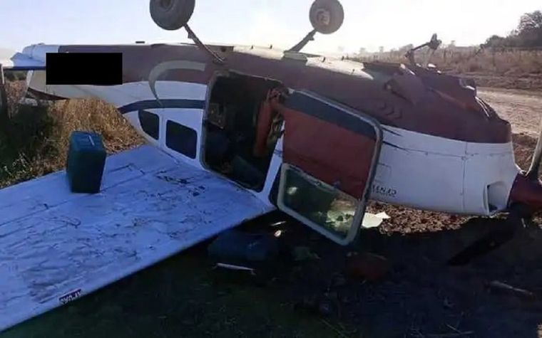 La aeronave que trasladaba el cargamento Foto: Gentileza HolaSalta.com