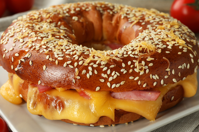 MDZol | En esta receta, el relleno se agrega después para evitar que el bagel pierda su forma.