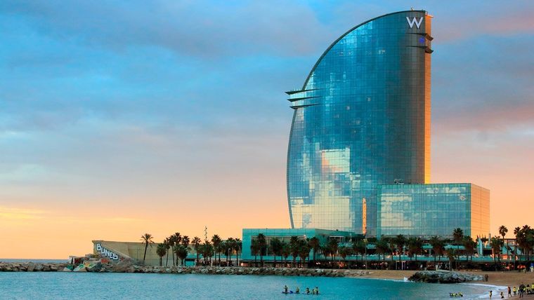 El hotel W Barcelona.