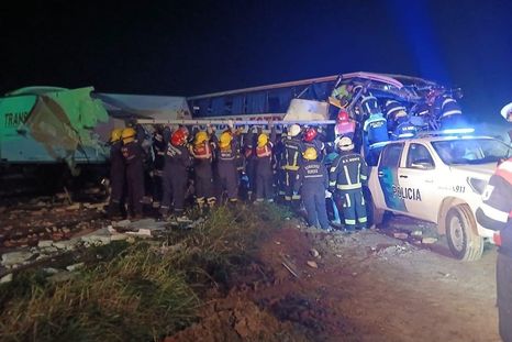 El hecho ocurrió a la altura del kilómetro 132 de la Ruta 3. Foto: X