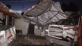 El camión ingresó al domicilio El camión ingresó al domicilio