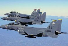 Tres aviones de Estados Unidos, cazas como los de la imagen, fueron derribados por Kuwait. Foto US Air Force Tres aviones de Estados Unidos, cazas como los de la imagen, fueron derribados por Kuwait. Foto US Air Force