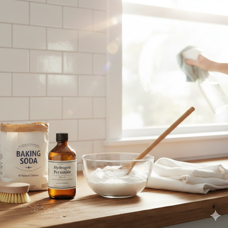 Una mezcla mágica de limpieza. Fuente: IA Gemini.&nbsp;