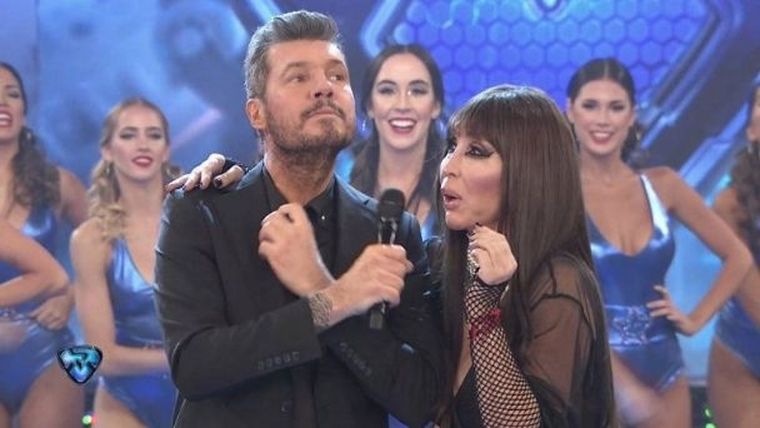 Marcelo Tinelli y Moria Casán