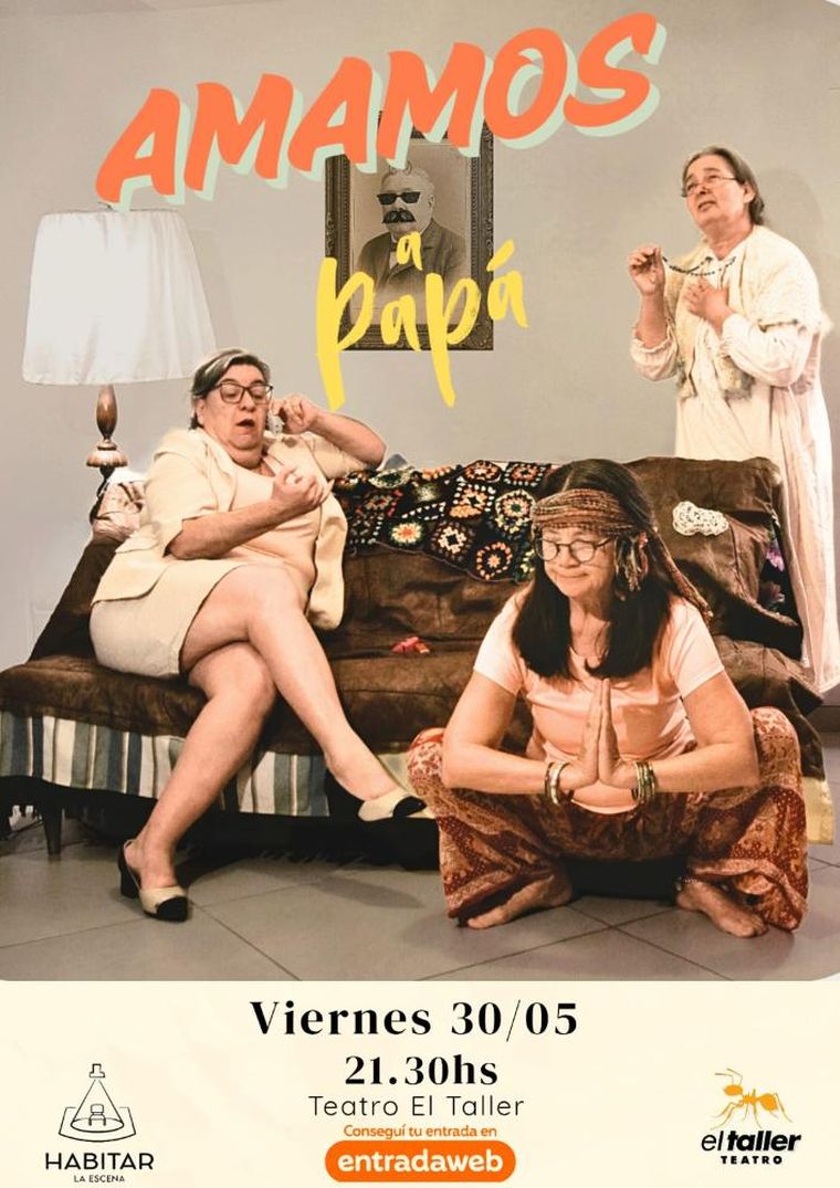 En la obra actúan: Carina Sacchero, Laura Cogni y Mabel Checa. En la obra actúan: Carina Sacchero, Laura Cogni y Mabel Checa.