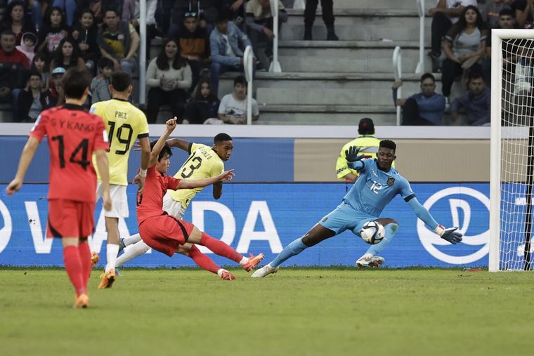 Corea del Sur baja a Ecuador y lo vence por 2-0 en Santiago Foto: EFE