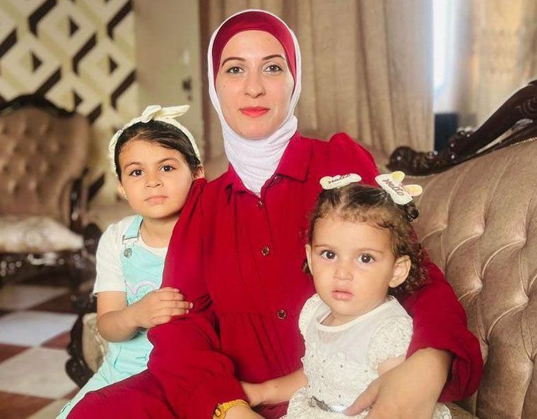 Jumana cuenta que celebró Eid con sus hijas a comienzos de este año.