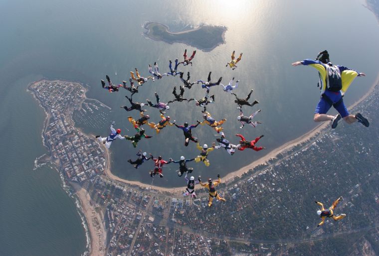 Impresionante momento en Punta del Este. Foto: Gentileza