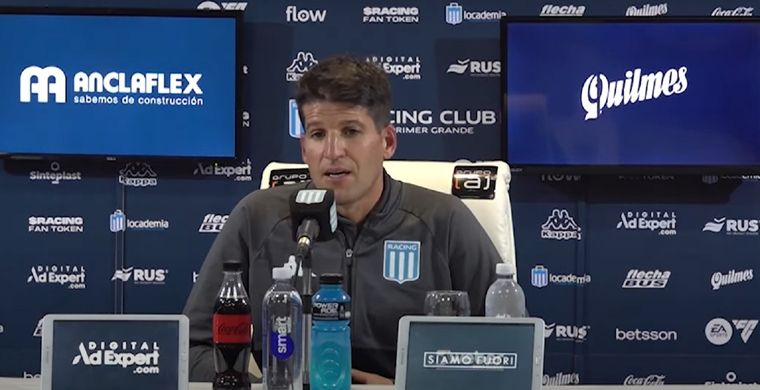 El DT de la Academia habló tras el empate.