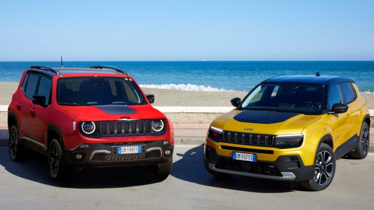 Jeep Avenger y Jeep Renegade Foto: Stellantis