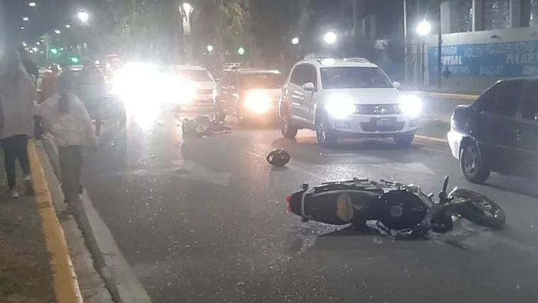 El accidente en San Martín. Foto: Gentileza