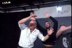 Sergio Berni demostró sus dotes bailando en un programa de streaming y las redes no lo perdonaron Foto: X de @estoeshaa